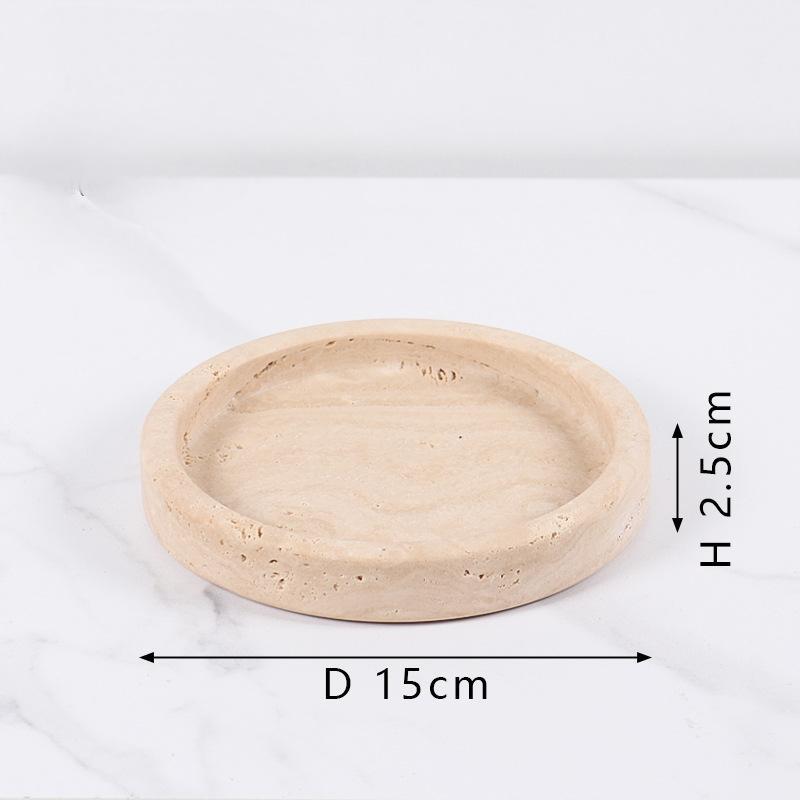 Marble(Travertine) Tray-Desert