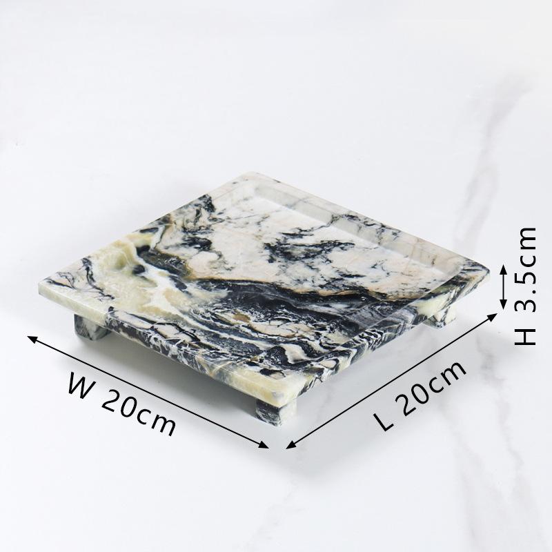 Marble Tray-Colorfull Onyx-Ink River