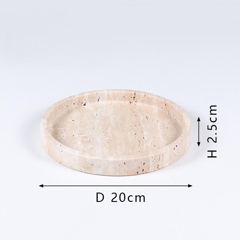 Marble(Travertine) Tray-Desert