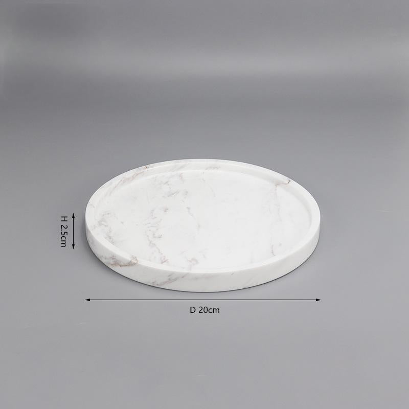 Marble Tray-Volakas Marble-White Moon