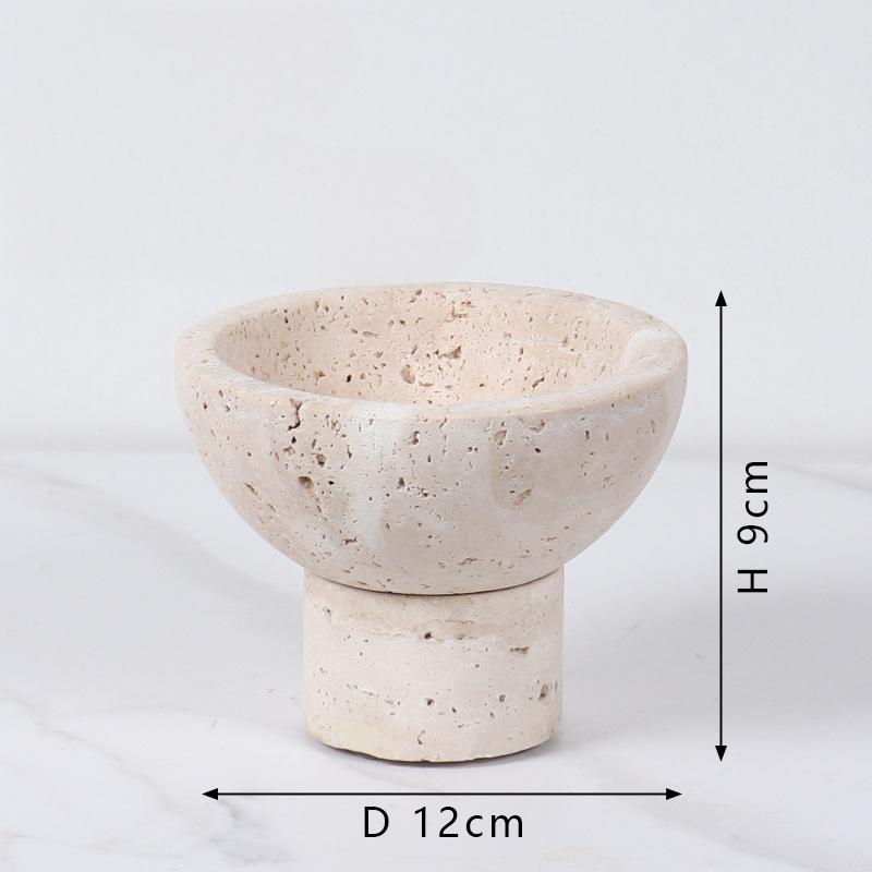 Marble Tray(Travertine)-Bell