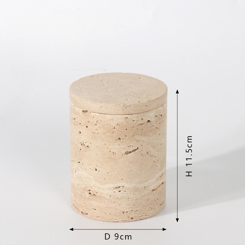 Marble Jewel Case/Storage Box-Travertine Beige