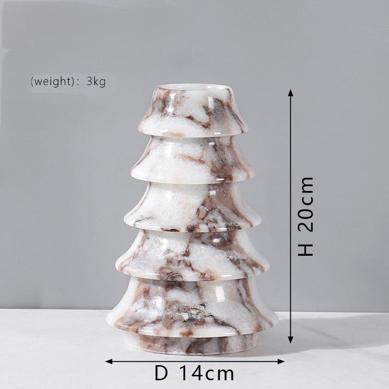 Marble Vase/Stone Vase-Christmas Tree