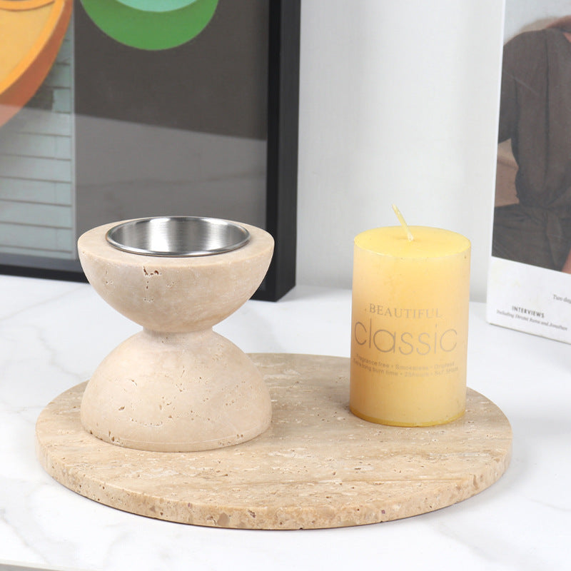 Marble Aromatherapy Candle Holders/Aromatherapy Essential Oil Diffuser-Sand Clock