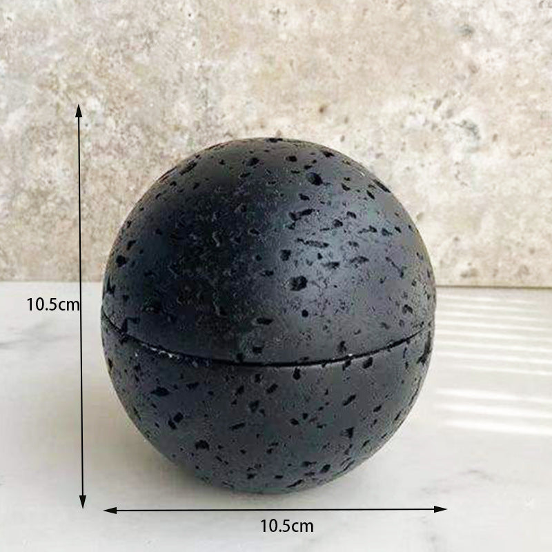 Marble incense burnner-Travertine Ball