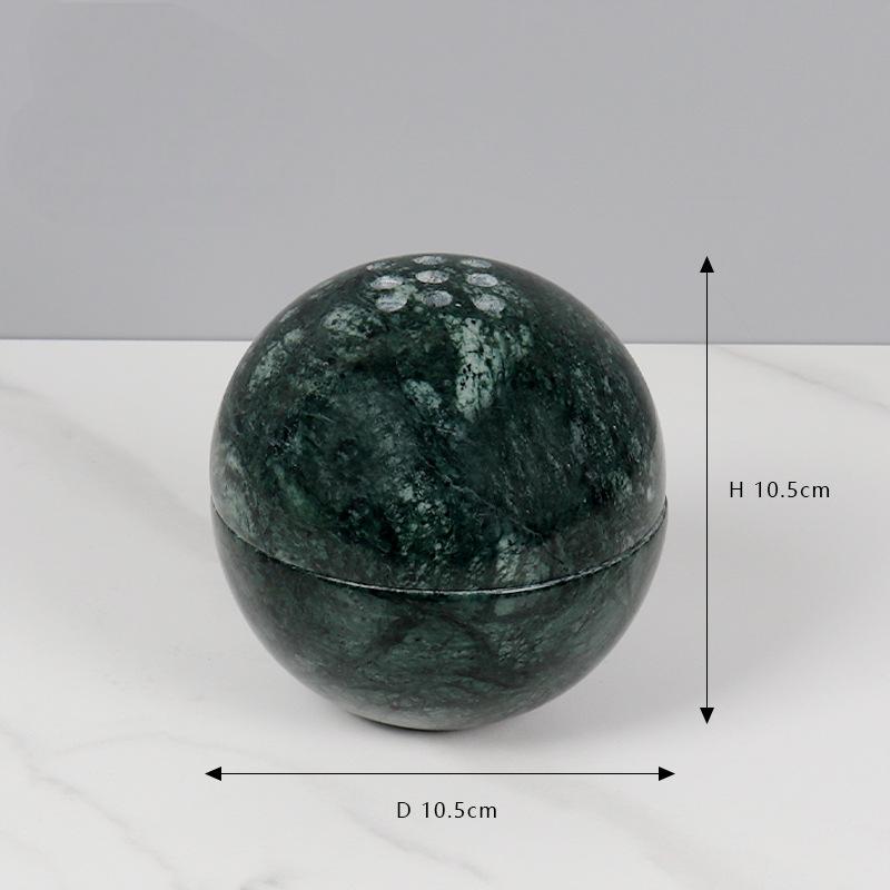 Marble incense burnner-Travertine Ball