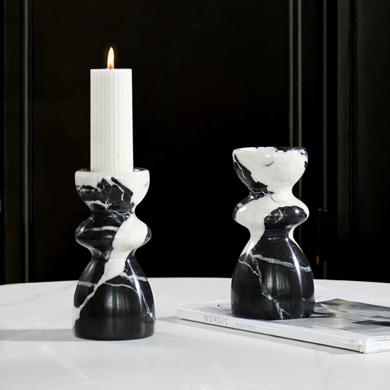 Marble Aromatherapy Candle Holders-Hathpace