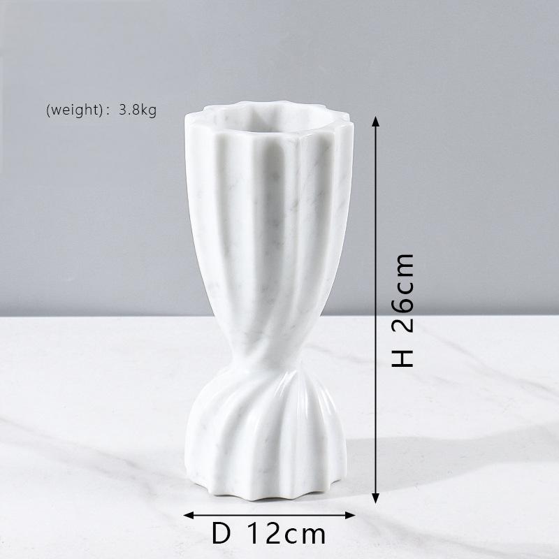 Marble Vase/Stone Vase-Windy Curtain