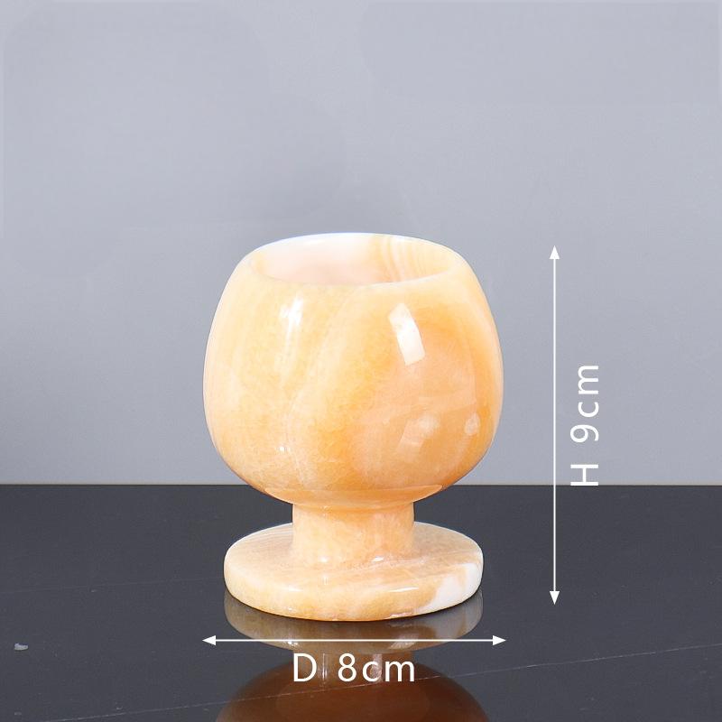 Marble Aromatherapy Candle Holders & Aromatherapy Essential Oil Diffuser-Wine Cup(without wax)