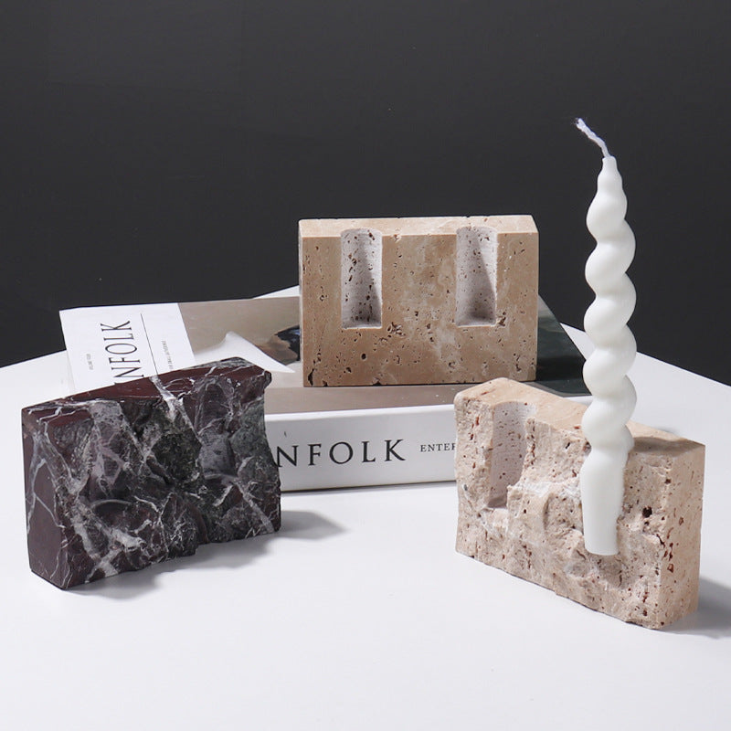 Marble Aromatherapy Candle Holder-Vampire Castle