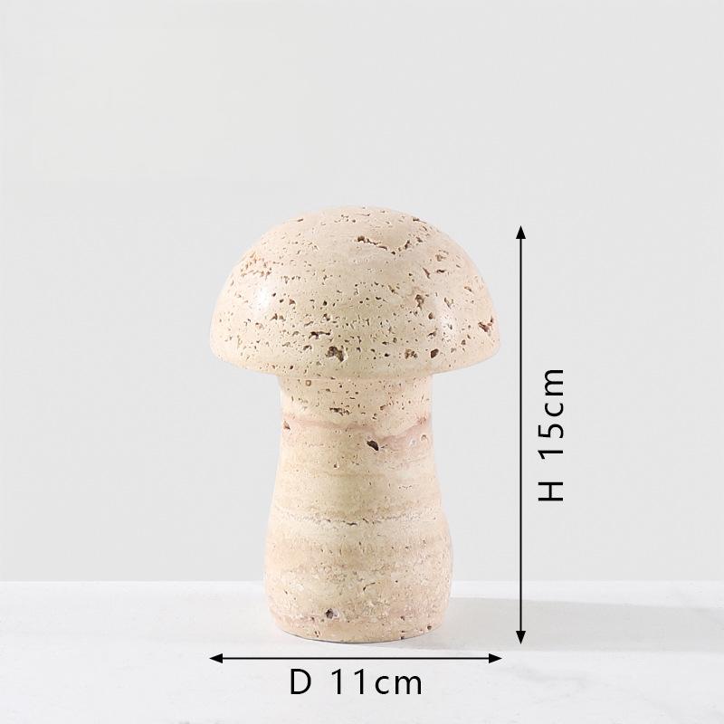 Marble homedecor/Marble table decoration/Marble articles-Travertine Mashroom