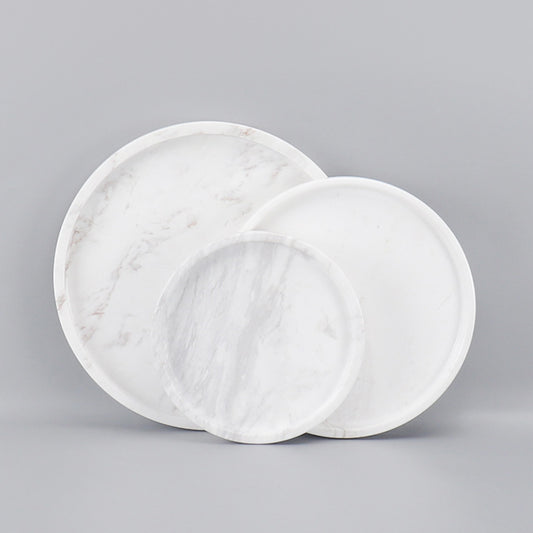 Marble Tray-Volakas Marble-White Moon