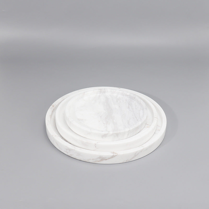 Marble Tray-Volakas Marble-White Moon