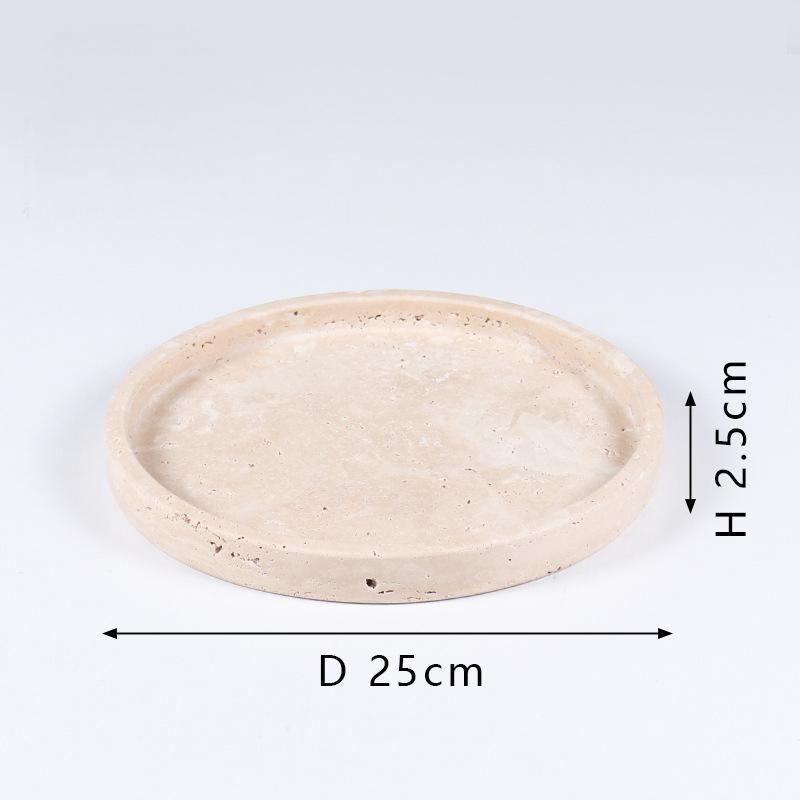 Marble(Travertine) Tray-Desert