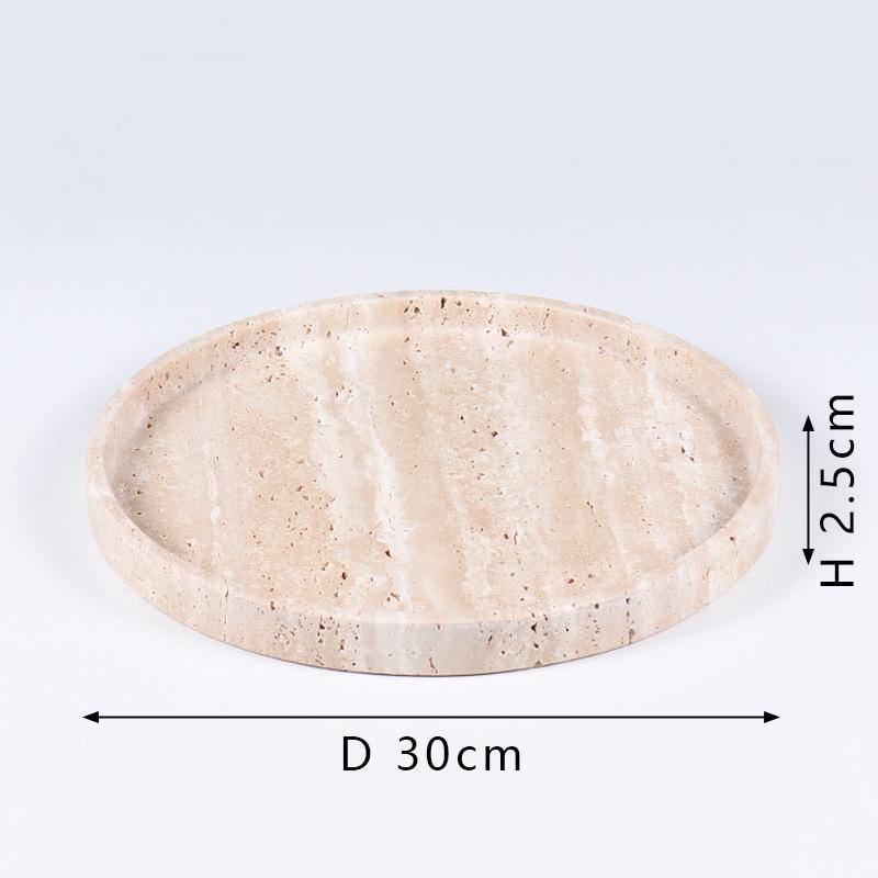 Marble(Travertine) Tray-Desert