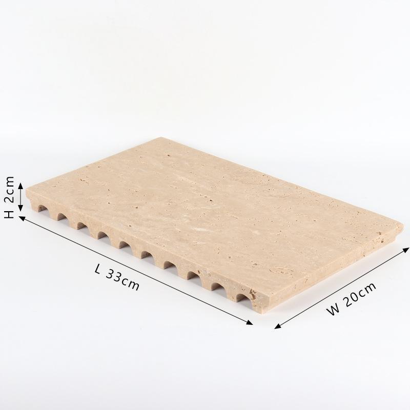 Marble Tray(Travertine)-Bridge