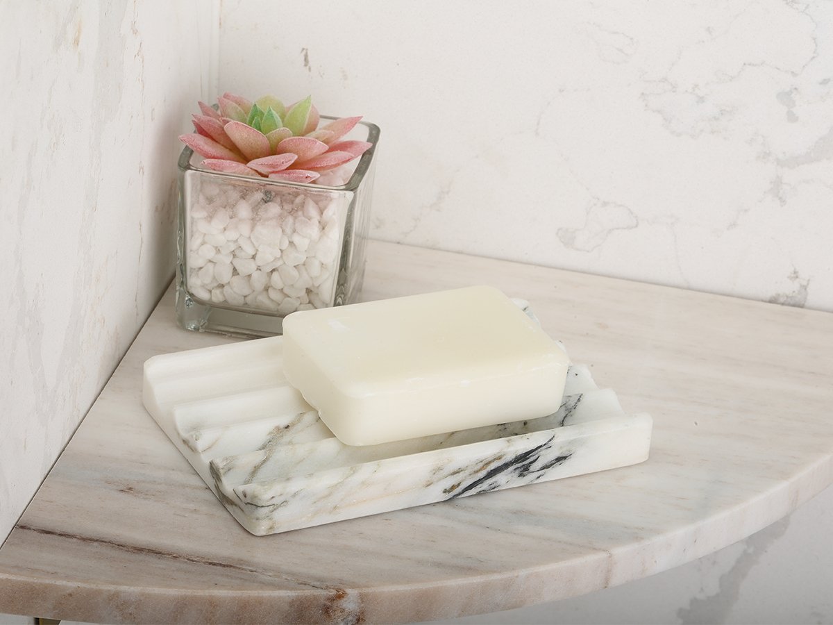 Marble Soap Dish(two - piece) - Marble MarvelMarble Soap Dish(two - piece)Marble MarvelMarble MarvelPalissandro Classico140*90*18mmMarble Soap Dish(two - piece)