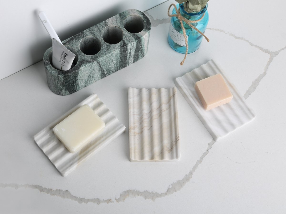 Marble Soap Dish(two - piece) - Marble MarvelMarble Soap Dish(two - piece)Marble MarvelMarble MarvelPalissandro Classico140*90*18mmMarble Soap Dish(two - piece)